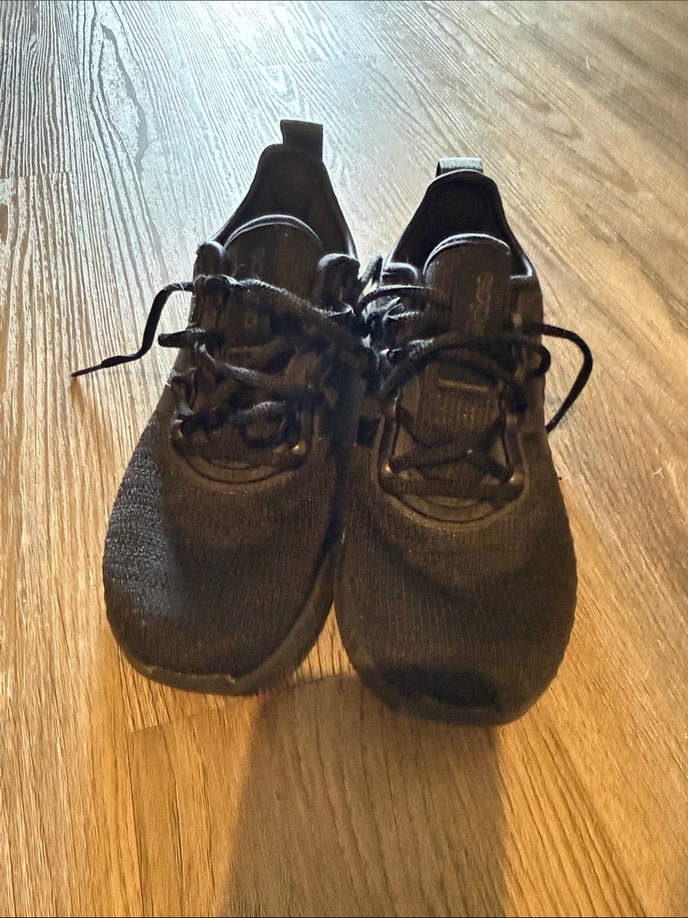 adidas Kids Black Knit Athletic Sneakers